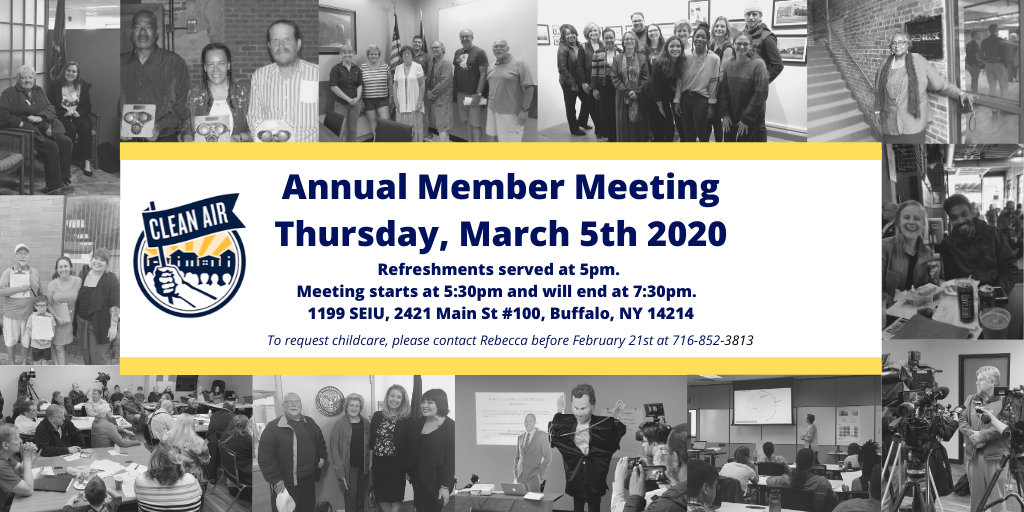 Annual Member Meeting, March 5th! - The Clean Air Coalition of W.N.Y.