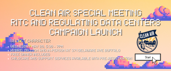 May 20 Special Meeting - Data Center Campaign Kickoff